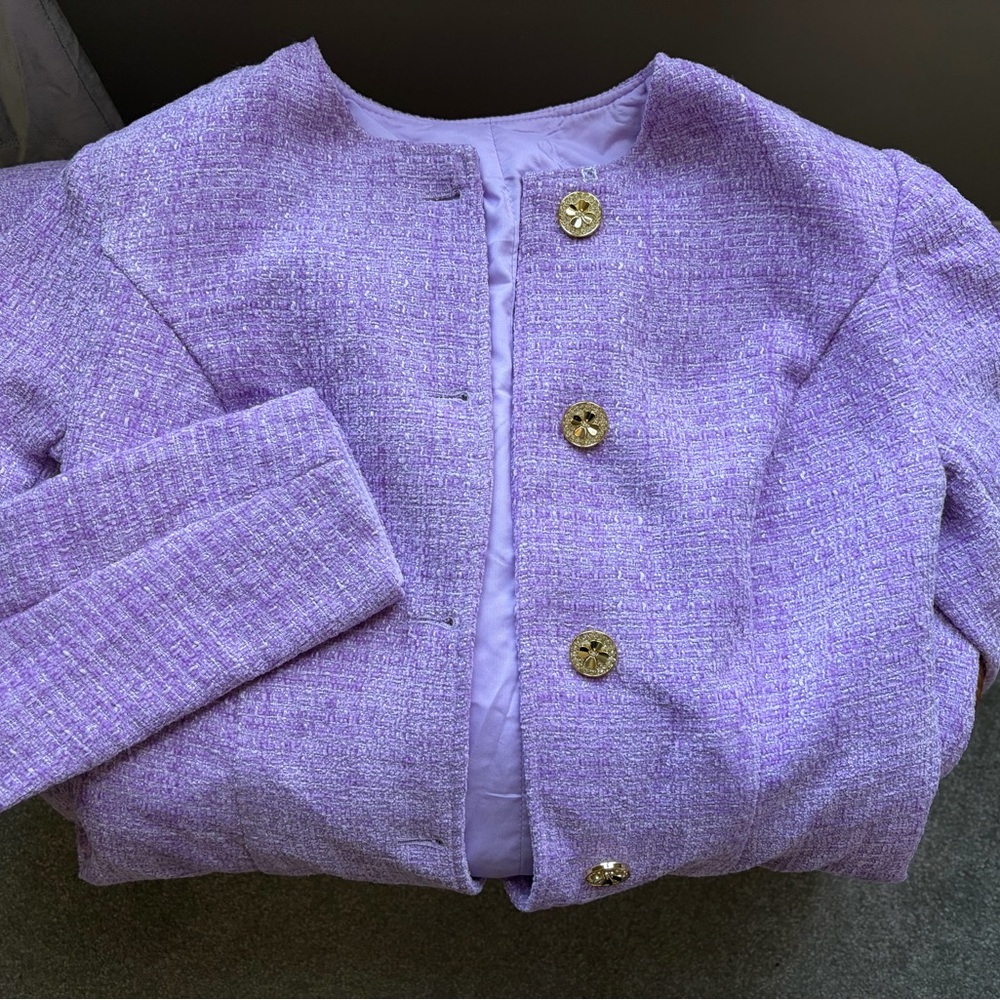 Source Unknown Purple Long Coat - image 5